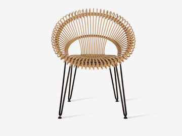 ROXY - Wicker garden chair with armrests by Vincent Sheppard - view 2
